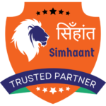 Simhaant Trusted Partner Seal at its full size on a transparent background at a resolution of 512 x 512 pixels.